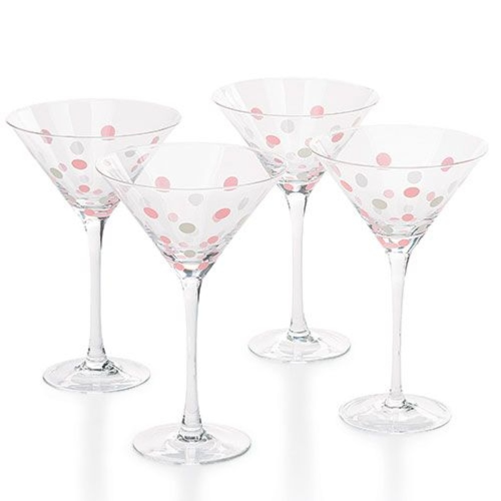 Pampered Chef "Help whip Cancer" Martini Glasses